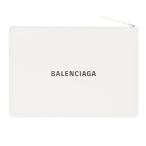 バレンシアガ BALENCIAGA クラッチバッグ ドキュメントポーチ 485110 DLQ5N 9002 ホワイト POCHETTE 送料無料 クリスマスギフト対応 SALE品