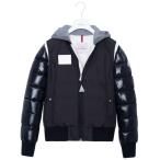 モンクレール ダウン メンズ ダウンジャケット MONCLER ボーイズ ジャンパー ブラック MONTPELLIE 4032485 68950 999 14A メンズライン00/0相当 フード付