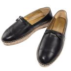 プラダ PRADA エスパドリーユ リボン ナッパ ブラック 1S740F 038 F0002 NAPPA イタリアサイズ37.5(日本サイズ24.5cm)プラダ レディース