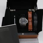 パネライ PANERAI ルミノール 手巻き シースルーバック 腕時計 ウォッチ 時計 ブラック文字 ...