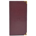 [. скидка ][ прекрасный товар ]Cartier Cartier Must линия . inserting длинный кошелек кошелек кошелек для мелочи . нет bordeaux red кожа 