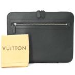 [ прекрасный товар ]LOUIS VUITTON Vuitton Taiga Taiga u радиоконтроллер mi-ru ручная сумочка клатч бизнес руль имеется черный чёрный M32612