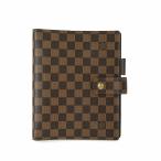[ прекрасный товар ]LOUIS VUITTON Vuitton Agenda GM Damier eben обложка для записной книжки Brown чай R20107 RZ0164