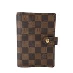 [ прекрасный товар ]LOUIS VUITTON Vuitton Agenda PM Damier обложка для записной книжки Brown чай R20700