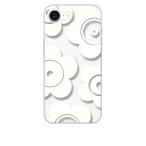 iPhone17e iPhone 17e прозрачный жесткий чехол t026- белый цветочный принт Marimekko способ смартфон кейс смартфон покрытие 