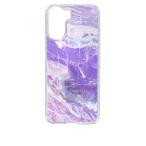 Libero 5G IV A302ZT ZTE リベロ5g4 クリア ハードケース 大理石 (パープルアメジスト) マーブル ストーン
