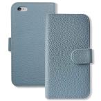 iPhone6 Plus / 6s Plus アイフォン6sプラス スマホケース（ブルーグレー）カバー 手帳 カード収納  ニュアンスカラー くすみカラー