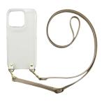 Galaxy A52 5G SC-53B（シャンパン）ストラップホルダー クリアケース ショルダー 肩掛け 首かけ 斜めがけ