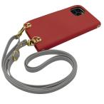 ショッピングmi 11 lite 5g Mi 11 Lite 5G Xiaomi スマホショルダー（手帳ボルドー×ストラップ:ライトグレー）カバー 手帳 くすみカラー