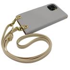 ショッピングmi 11 lite 5g Mi 11 Lite 5G Xiaomi スマホショルダー（手帳ライトグレー×ストラップ:クリーム）カバー 手帳 くすみカラー