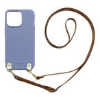 ショッピングrakuten hand Rakuten Hand 楽天ハンド スマホケース（くすみブルー/アプリコット）ソフトケース ストラップ 肩掛け 首かけ