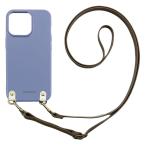 ショッピングrakuten hand Rakuten Hand 楽天ハンド スマホケース（くすみブルー/グレージュ）ソフトケース ストラップ 肩掛け 首かけ