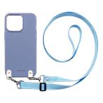ショッピングrakuten hand Rakuten Hand 楽天ハンド(くすみブルー/ブルー)TPUケース ストラップ アクセサリー 肩掛け 斜めがけ かわいい