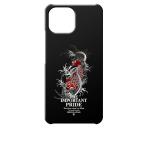 Xiaomi Mi 11 Lite 5G シャオミ ブラック ハードケース ip1036 和風 和柄 鯉 ロゴ