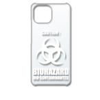 Xiaomi Mi 11 Lite 5G シャオミ クリア ハードケース バイオハザード BIOHAZARD ロゴ （ホワイト） カバー ジャケット スマー