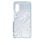 arrows N F-51C アローズエヌ ケース クリア 透かし加工 龍 ドラゴン トライバル 和柄 ハードケース カバー ジャケット ス