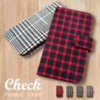OPPO A73 オッポ 手帳型 ケース 手帳型 ケース 生地 布 チェック柄 千鳥柄 ファブリック PUレザー カード収納