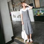ワンピース ブロックチェック柄 キ�