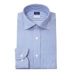 [. покупка ] Nisshinbo Apollo раскладушка Classic широкий цвет длинный рукав рубашка мужской форма устойчивость обработка карман нет голубой полоса хлопок 100% CHOYA SHIRT FACTORY