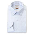 LORDSON by CHOYA Slim Fit 長袖 ワイシャツ メンズ スキッパーカラー ボタンダウン シャツ 形態安定加工