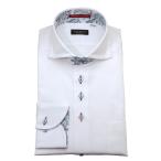  местного производства длинный рукав хлопок 100% рубашка постоянный Fit kata way белый Jaguar do тканый цветочный принт цветок peiz Lee .. карман иметь 