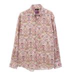 リバティプリント メアリー パトリシア タナローン ＜MARY PATRICIA＞ ピンク 花柄 長袖 綿100%ボタンダウン