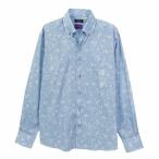 ショッピングリバティ リバティプリント カペル・ペッパー ブルー 花柄 綿100% ワイシャツSW2505ft