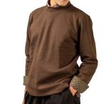 mok шея футболка Brown длинный рукав casual 