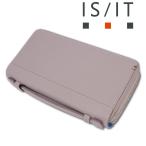 izitoIS/IT телячья кожа маленький Smart cell сумка серый новый товар стандартный товар обычная цена 22,000 иен Smart бумажник легкий телячья кожа клатч ручная сумочка 