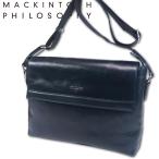 ショッピングマッキントッシュ マッキントッシュフィロソフィー MACKINTOSH PHILOSOPHY レザーショルダーバッグ ブレイヴァル メンズ ネイビー B5 牛革 展示品 現品限り