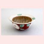 瀬戸焼赤絵椿納豆すり鉢27022