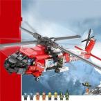 レゴブロック交換品 飛行機 空中 捜索 救助機 レッド 救援隊 緊急救援 レゴ互換 おもちゃ 玩具 知育玩具