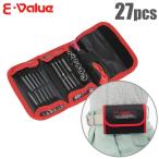 E-Value ドライバービット ＆ ビットソケットセット 27pcs EMT-27 ビットセット 工具セット 電動ドライバー 電動ドリル