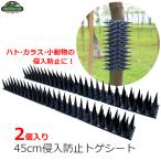 猫よけ 鳥よけ 侵入防止 トゲシート 45cm 2個入り 防鳥 ハト カラス 対策 トゲマット 曲がる 巻く 害獣 忌避 野良猫 セフティー3
