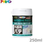 外部用パテ 225ml 充填剤 補修材 充填材 アクリル系 壁補修  外壁 内装 クロス 穴補修 目地 アサヒペン