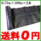 防草シート 0.75m×100m×2本 草よけシート 200m 雑草防止シート 除草シート 雑草対策シート 雑草対策 農業用資材 農業用品 抗菌