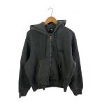 STUSSY◆ジップパーカー/L/コットン/GRY/1975079