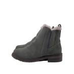 EMU Australia◆ショートブーツ/24cm/GRY/スウェード/W11292