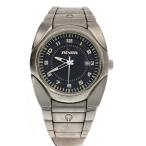 ショッピングnixon NIXON◆クォーツ腕時計/アナログ/BLK/SLV/THE ADVISOR