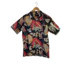 ショッピングstussy STUSSY◆アロハシャツ/L/--/BLK/総柄
