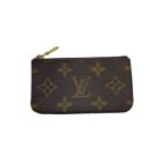 LOUIS VUITTON◆ポシェット・クレ_モノグラム・キャンバス/PVC/BRW/総柄/レディース