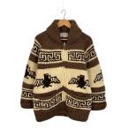 KANATA◆カウチン/カーディガン(厚手)/--/ウール/BRW