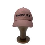 ショッピングmoncler MONCLER◆キャップ/--/コットン/PNK/メンズ