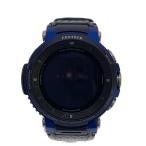 CASIO◆PRO TREK Smart WSD-F30 ブルー【WearOS】/アナログ/NVY/汚れ有//