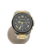MICHAEL KORS◆クォーツ腕時計/アナログ/ステンレス/BLK/SLV/SS/MK-8901
