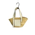 ショッピングカゴバッグ LOEWE◆カゴバッグ/--/BEG/無地