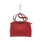 FENDI◆フェンディ/ショルダーバッグ/ピーカブーミニ/8BN244/レッド