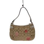 COACH◆ショルダーバッグ/キャンバス/BEG/総柄/f29704