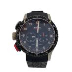 EDOX◆クォーツ腕時計/アナログ/ラバー/BLK/10305