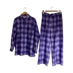 ENDRECHERI* выставить /L/ полиэстер /PUP/ проверка / Doumoto Tsuyoshi /ORIGINAL SWIM CHECK SHIRT